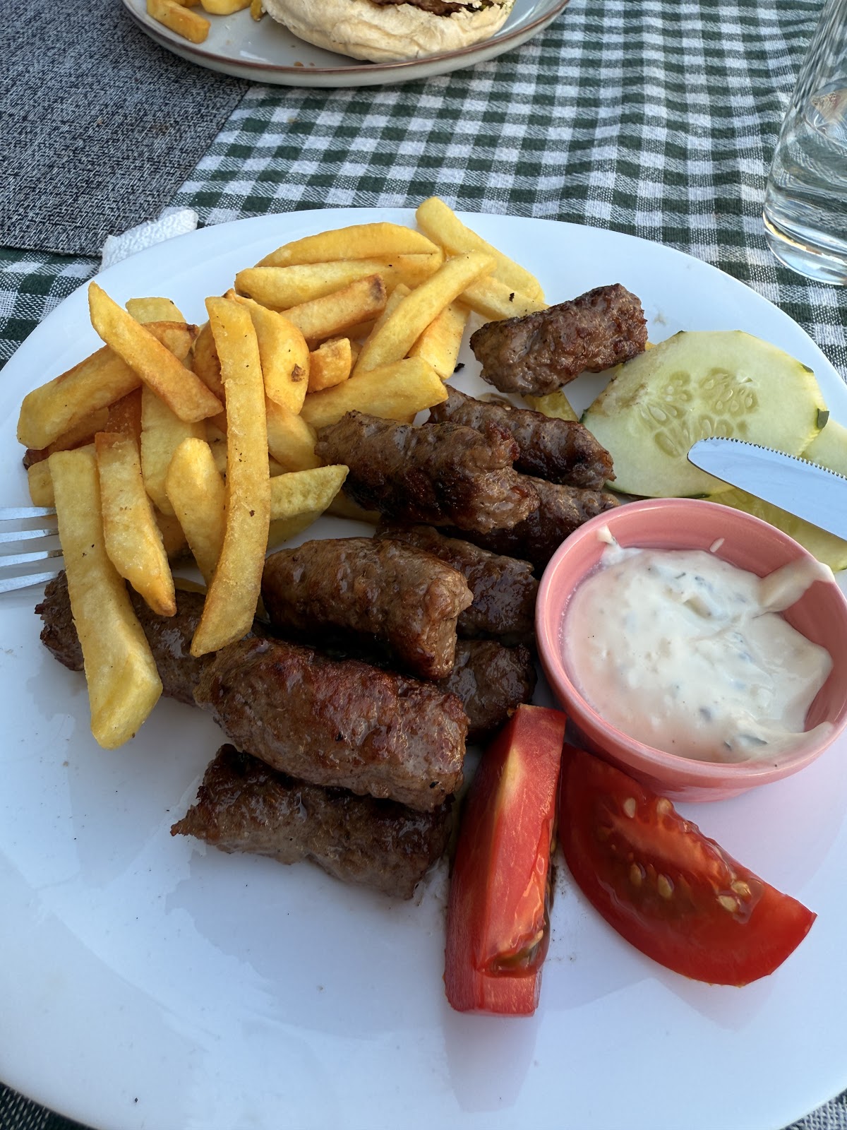 Traditional Montenegrin cuisine being prepared at LA MAR restaurant