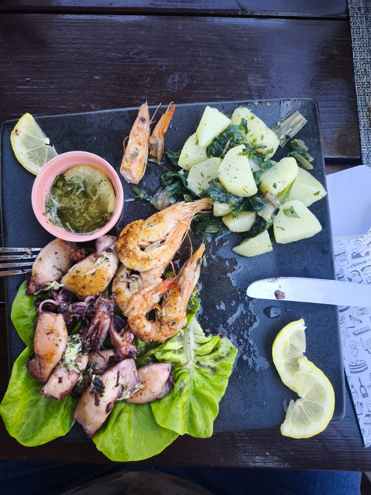 Outdoor dining terrace